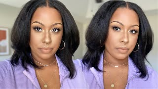 Blowout Realness! | Kinky Straight 13X6 Lace Frontal Wig | Ft. Myqualityhair