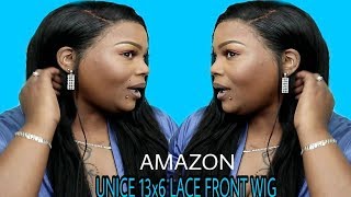 Unboxing & Installing Unice 13X6 Lace Frontal Brazilian Straight Wig