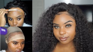 How To Put On A Lace Frontal Wig With Boldhold Glue | Stocking Cap Method | Ft. Asteriahair (Part 2)