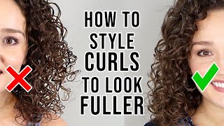 How To Make Curls Look Fuller & Less See-Through | Thin Curly Hair Routine