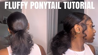 Fluffy Slick Back Ponytail Tutorial | Tiana Shannell