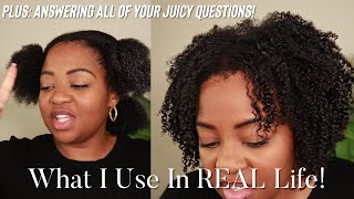 What An Influencer Uses Off Camera: My Real Life, Unsponsored Natural Hair Care Routine!