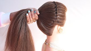3 Easy Hairstyle For Girls | Open Hairstyle | Ponytail Hairstyle | Bun Hairstyle