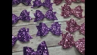 Make Your Own Glitter Hair Bows - Hand Cutting Vs Big Shot Challenge