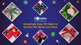 Amazingly Easy Diy Back To School Hair Bows And More