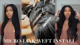 First Time Trying Microlink Wefts!? + Free Hair Install | Curlsqueen