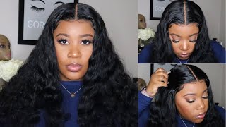 No Glue Needed!!! | Affordable Loose Wave Lace Front Wig | 6 Inch Parting + Fake Scalp | Rpghair