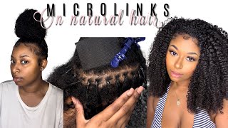 Diy Curly Itip / Micro Links On My 3C/4A  Hair Using Curlsqueen