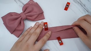 Easy No Sew Hair Bows  How To Make Hair Bows Without Sewing Machine