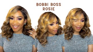 Bobbi Boss Synthetic Hair Hd Lace Front Wig - Mlf649 Rosie