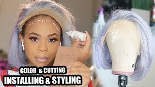 How I Color, Cut, Style, And Install My Lace Frontal Unit | Lumiere Hair
