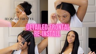 How To Re-Install Your Wig: Perfect Part + Super Flat Install + Baby Hair Tutorial
