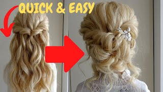 How To Do A Messy Curly Bun Hairstyle  - Easy Hair Tutorial
