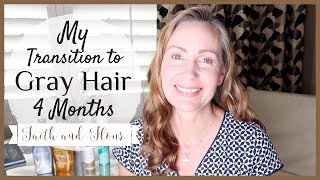 Gray Hair Transition 4 Months | My Journey To Grey Hair | Tips For Success!