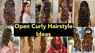 Curly Hairstyles | Open Hairstyles | Simple And Beautiful Hairstyle | #Hair #Hairstyles