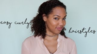 10 Easy Everyday Curly Hairstyles For Humid Days * Alishianc