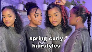 Fun Spring Curly Hairstyles - Natural Hair.