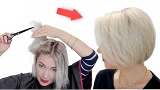 Bob Haircut For Myself At Home | How To Get A Haircut For Yourself Eva Lorman | Bob Haircut 2022