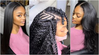 Updated Sew-In Tutorial | Kinky Straight Texture | Ft. Curlsqueen