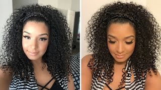 Braided Natural Curly Hairstyle