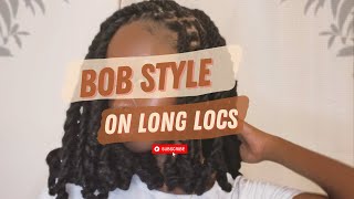 Bob Hairstyle On Long Locs!!