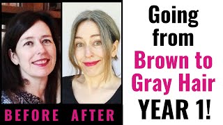 Go Gray Cold Turkey - Gray Hair Transition Year 1!