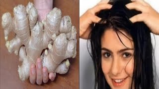 Gray Hair  Black Hair Naturally Permanently With Ginger !! Gray Hair Dye Naturally In 6 Minutes !!