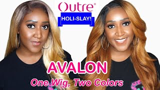 Holi-Slay! Outre Lace Front Deluxe Wig - Avalon - One Wig, Two Colors!