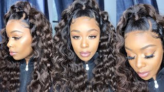 The Best Glueless Meltdown! No Glue Needed! Complete Wig, Ombre Brown Wavy Summer Slay Ft Wowafrican