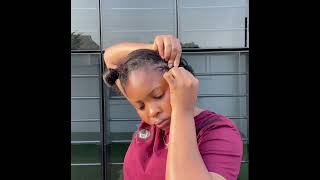 The Best Fulani Braids/Crochet Curls  #Youtubeshort