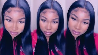 Unice Brazilian Straight Lace Frontal Wig   | Unice Hair Amazon| Wig Under $160! |Affordable Hair