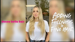 How To Add Thickness & Fullness To Fine/Thin Hair