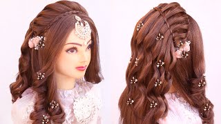 Curly Bridal Hairstyles For Wedding Parties | Special Occasion Hairstyle For Girls