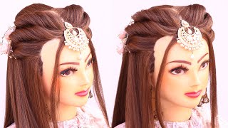 2 Mind Blowing Open Hairstyle For Wedding L Christmas Hairstyles L Front Bridal Look For Engagement