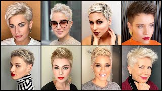 Women Pinterest Pixie Cuts Ideas Top Trending 2022 | New Short Haircut Style With Fine Pixie Looks