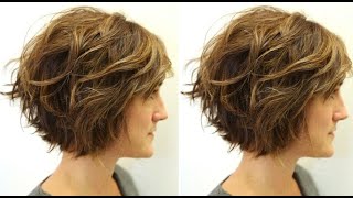 Perfect Short Bob Layered Haircut Step By Tep | Layered Razor Cut