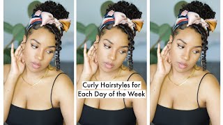 7 Easy Curly Hairstyles For Every Day Of The Week #Curlyhairstyles #Shorts