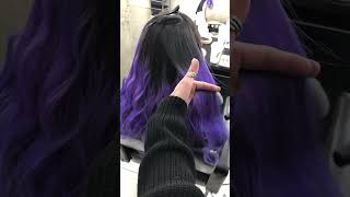 Purple Hair Colour  #Hair #Color #Art #Trending #Shorts