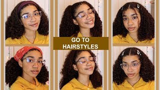 My Go To Curly Hair Hairstyles *Very Easy*