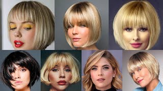 Best Short Bob Haircuts With Bangs For Thin Hair That Add Body