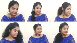 Simple Curly  Short Hair Styles In Tamil