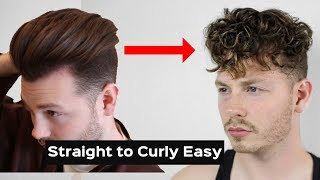 How To Get Curly Hair Easy Tutorial - Straight To Curly Permanently 2022