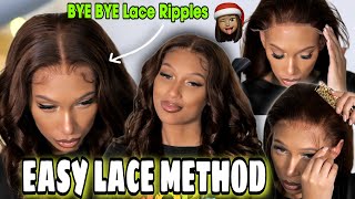  Tired Of Lace Ripples:  Easy Fix! 3D Frontal Detailed Wig Install Without Glue