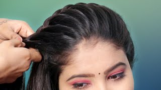 French Bridal Bun Hairstyle With Flowers | Beautiful Hairstyle For Girls | Natural Hairstyles 2022