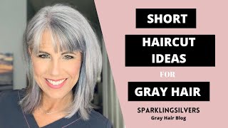Short Haircut Ideas For Gray Hair | Sparklingsilvers