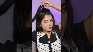 Cute Spring Bun Hairstyle Tutorial | Easy Saraswati Puja Hairdos For Teenagers #Shorts