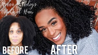 Henna  + Indigo - How To | Diy Black Hair Dye | Henna On Natural Hair | Tia Kirby
