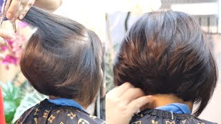 Super High Bob Haircut Tutorial For Thin Hair Tadphmb`B Thuysuung Phmbaang Aelduuhnaa