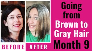 Go Gray Cold Turkey - Gray Hair Transition Month 9