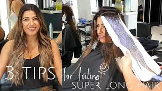3 Tips For Applying Foils To Long Hair
